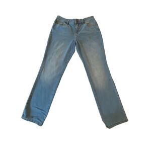 Gloria Vanderbilt Jeans Womens Sz 8 Short Amanda 2.0 Slim Leg Stretch Lite Blue